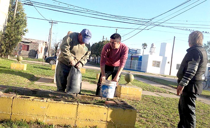 El municipio puso el material y los vecinos aportaron el trabajo