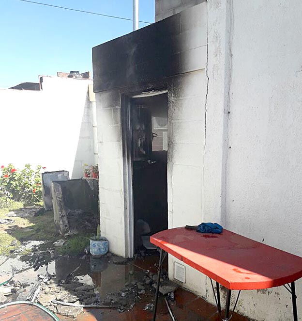 Incendio en una vivienda