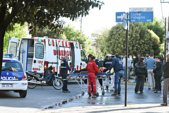 Un choque tras otro con dos niños y cinco adultos heridos