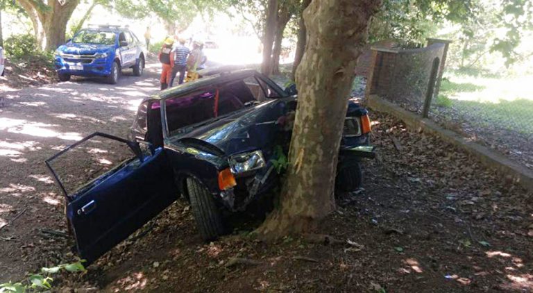 Murió una joven al embestir un árbol