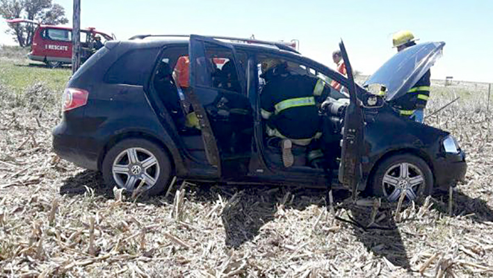 Murió un joven al chocar la parte de atrás de un auto en la ruta 158