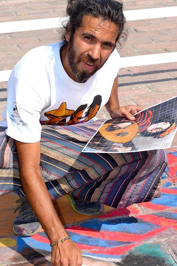 Artista local participó de un encuentro internacional de pintura de calle en México