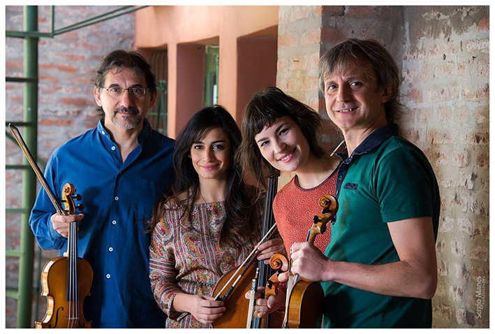 El cuarteto “Magnolia” cultiva la música popular con instrumentos de la clásica