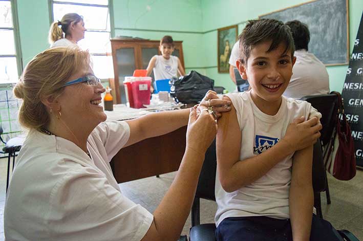 Vacunación en las escuelas primarias