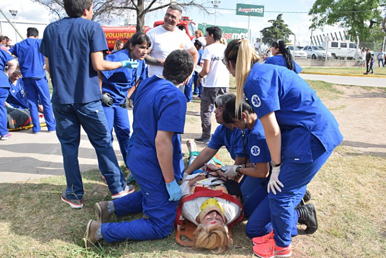 Simulacro de Bomberos Voluntarios