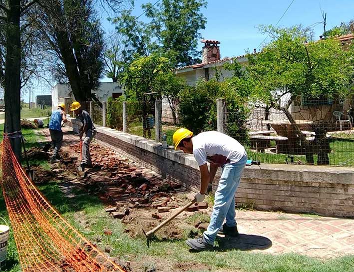 La red de gas comienza a cruzar la ruta