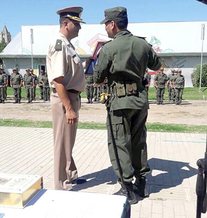 En su adiós, el jefe de Gendarmería dijo que la ciudad es de las más tranquilas del país