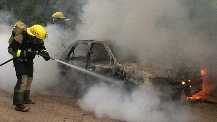 ¿El auto que robaron en Hernando es el mismo que quemaron en Pampayasta?