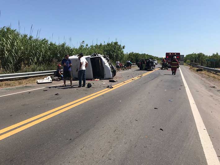 Dalmacio Vélez: Una mujer muerta y cuatro heridos en triple choque sobre la ruta nacional 158