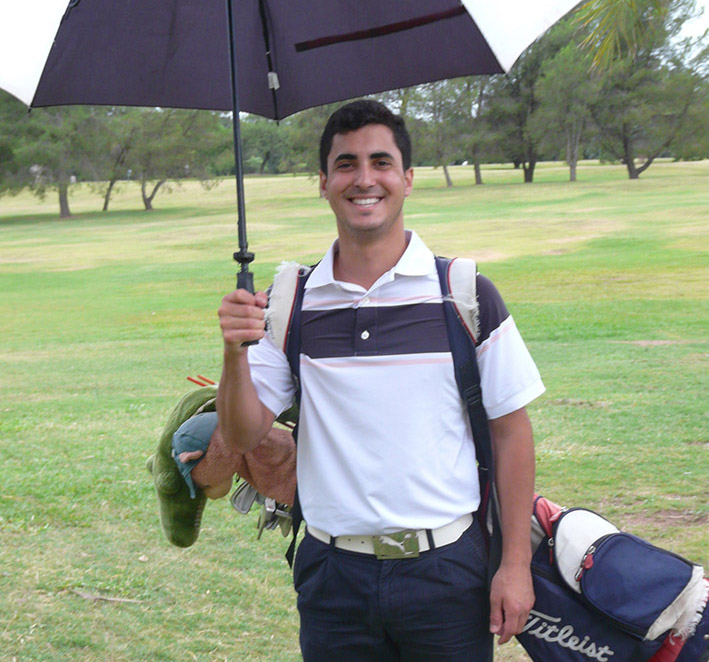 Golf: La lluvia potenció a Mateo Ferreyra