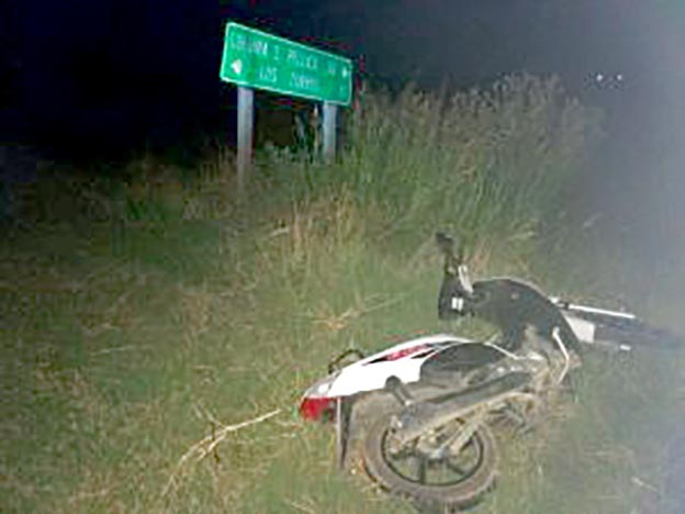 Es grave el estado de un motociclista accidentado cerca de Arroyo Algodón