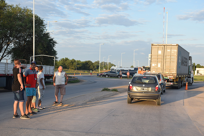 Corte de rutas de los transportistas