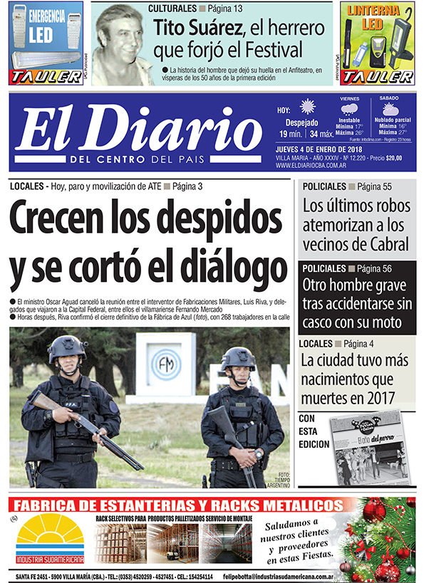 Tapa de papel 04/01/2018