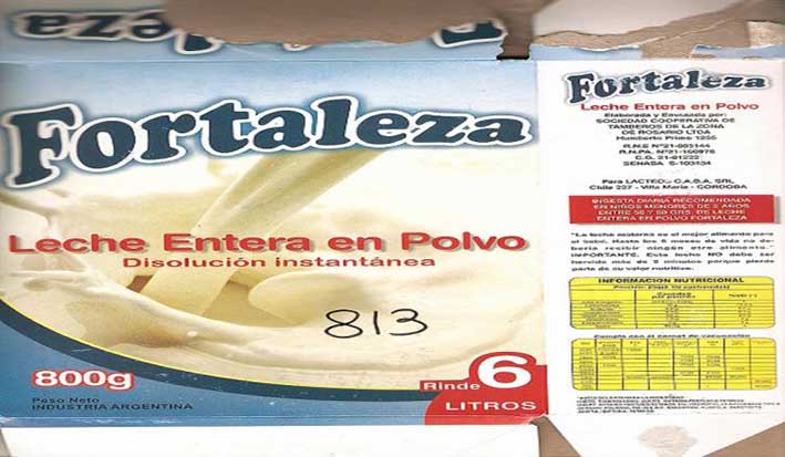 Prohibieron una leche que se envasaba para una distribuidora