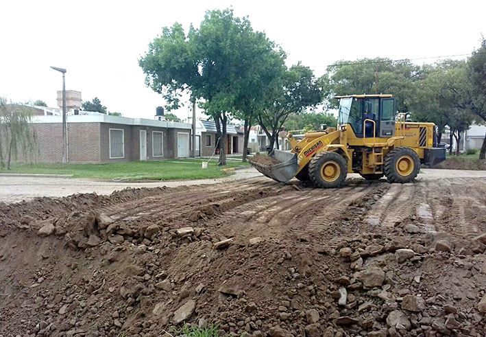 La Playosa: Pusieron en marcha obras que permitirán prevenir inundaciones