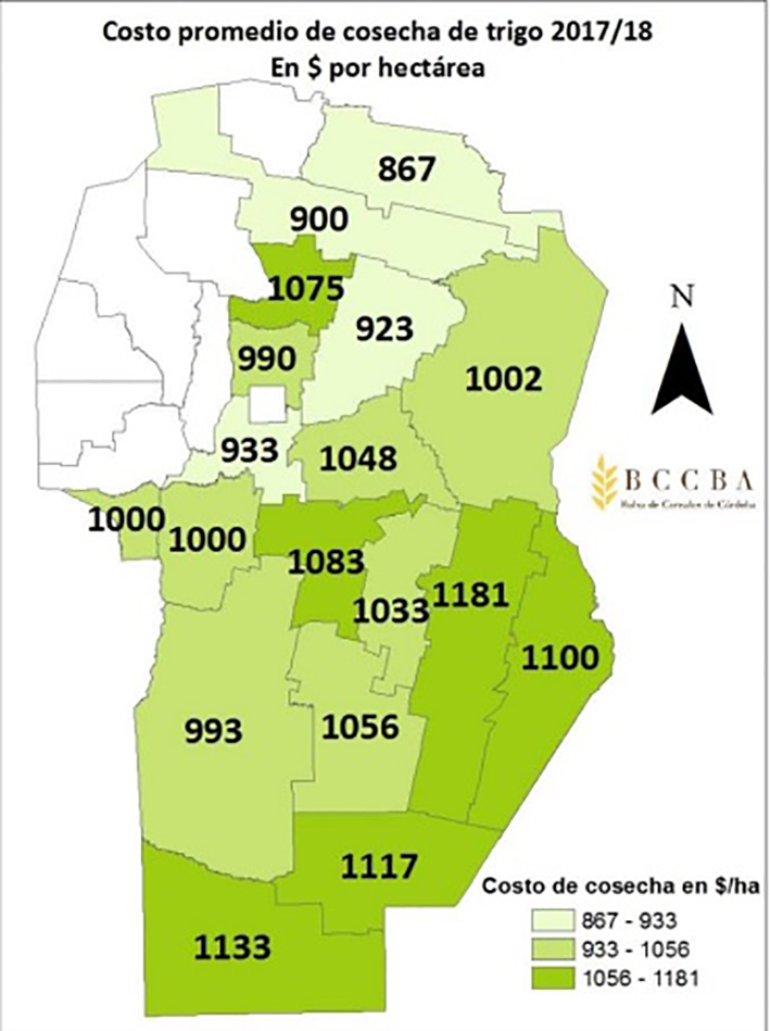 AGRICULTURA: Cosechar trigo costó un 22% más que en la campaña anterior