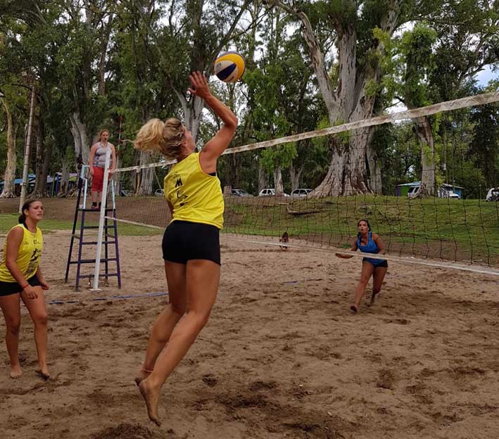 Beach vóley: buen nivel de participación