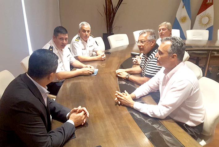 El nuevo jefe de Policía se reunió con funcionarios municipales