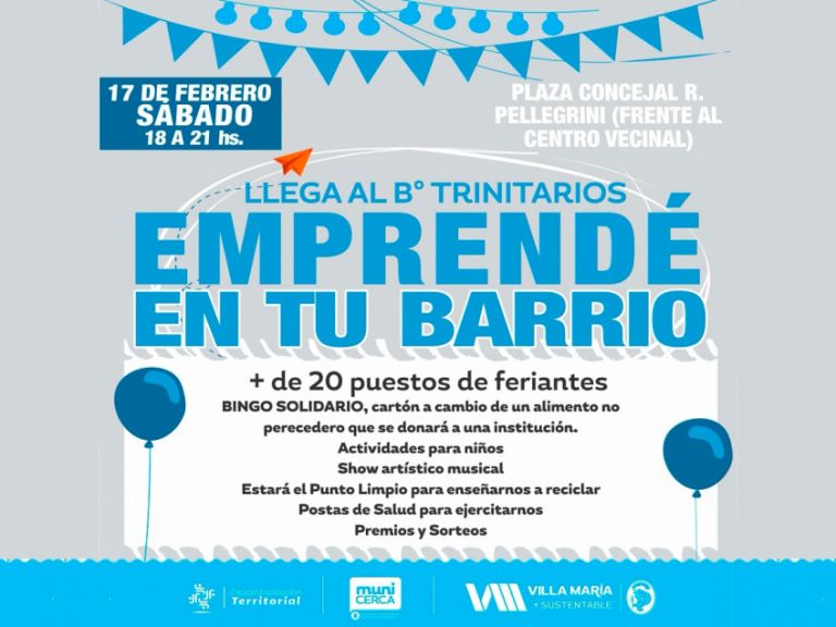 Se realizó la feria «Emprende en tu barrio»