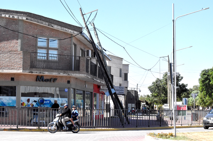 El viento provocó daños en las dos Villas