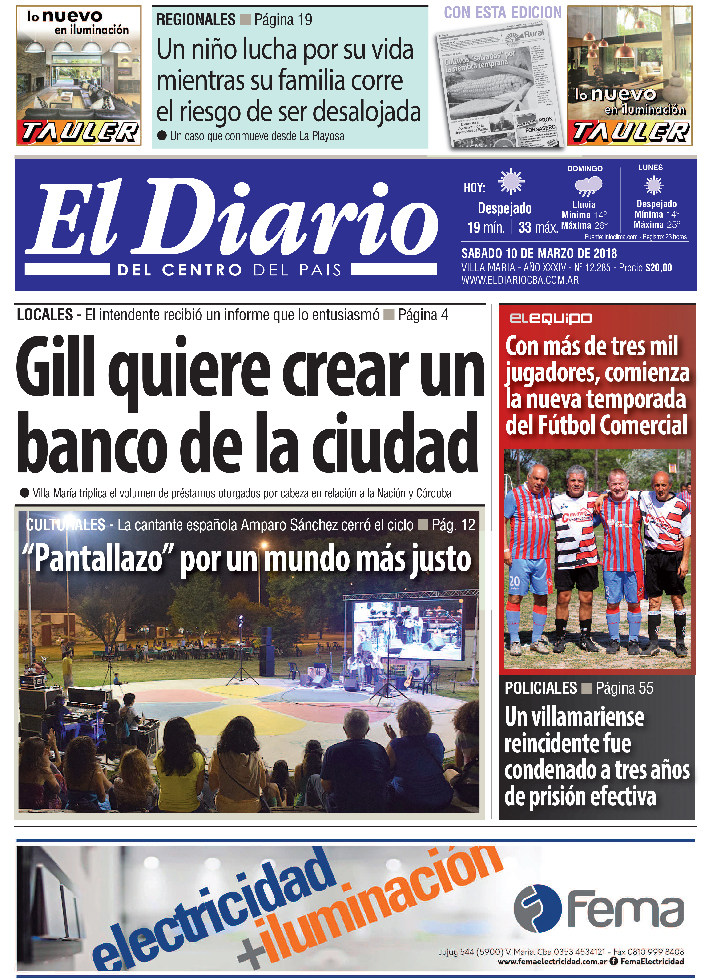 Tapa de papel 10/03/2018