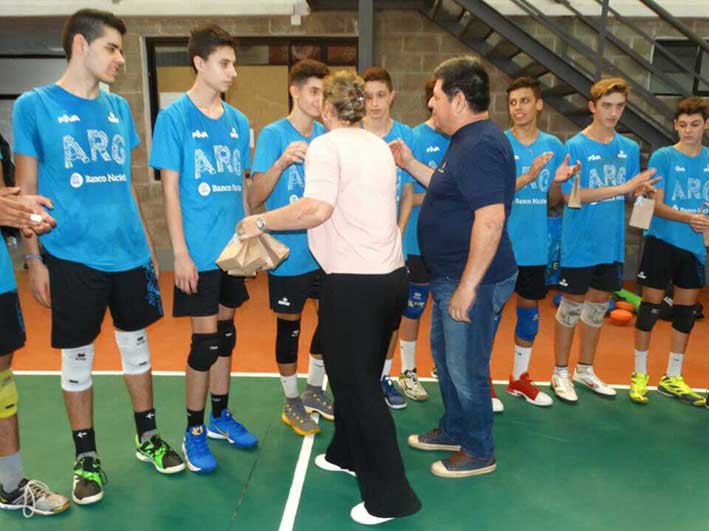 Nazareno Luna, con la selección