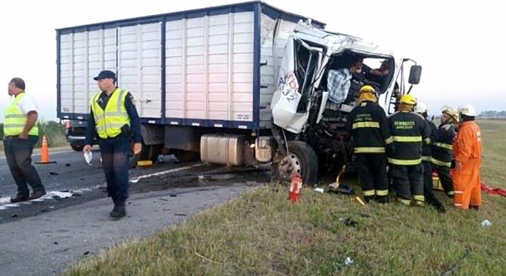 Camioneros atrapados