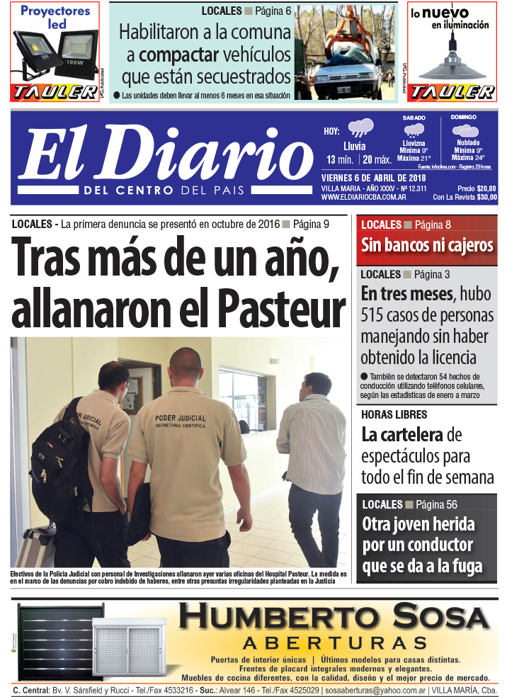 Tapa de papel 06/04/2018