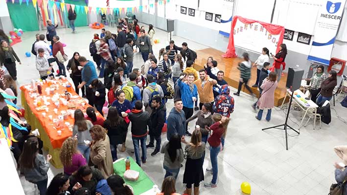 Retomaron la tradición de la fiesta de bienvenida a los ingresantes