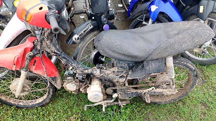 La Policía secuestró cuatro motos robadas y aprehendió a tres menores