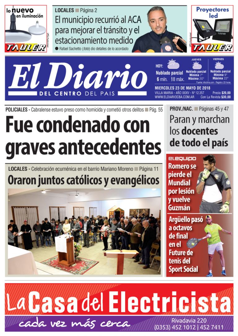Tapa de papel 23/05/2018