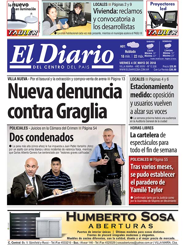 Tapa de papel 04/05/2018