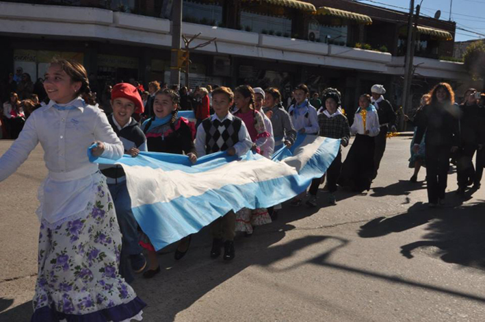 Una multitud en los festejos patrios