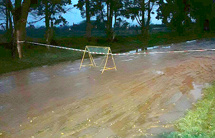 Cortaron algunas calles por el temporal