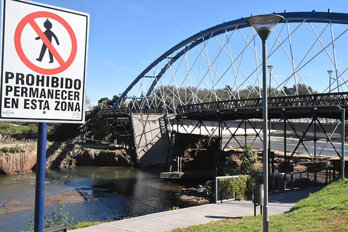 Viejo puente: estaría recuperado a fin de año