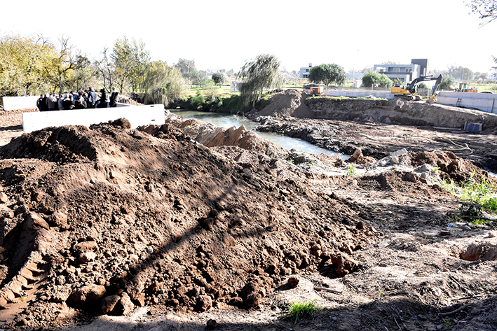 Se viene la construcción de las dos pilas centrales del nuevo puente