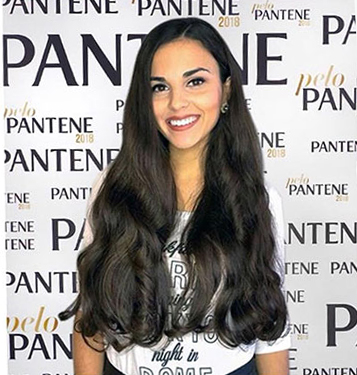 La exreina de Peñas es finalista del concurso de una reconocida marca de shampoo