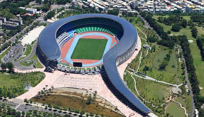 Estadio 100% a energía solar