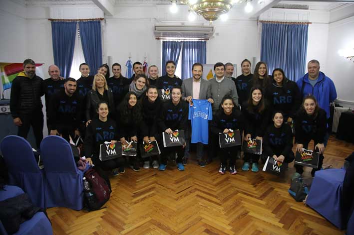 Martín Gill recibió al seleccionado