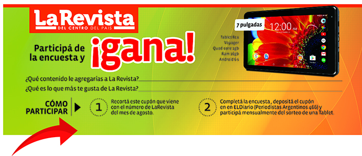 Proponé contenido para La Revista  y participá del sorteo de una tablet