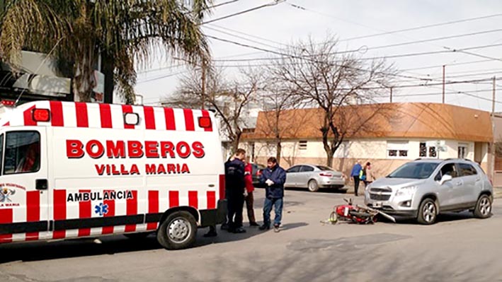 Tres motociclistas heridos en accidentes de tránsito