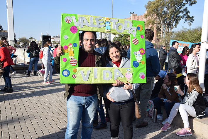 Se movilizaron en contra del aborto