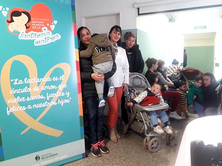 Incentivan la lactancia materna con  charlas en el Hospital Villa Nueva