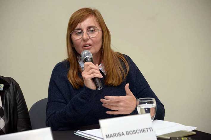 Marisa Boschetti en la comisión nacional