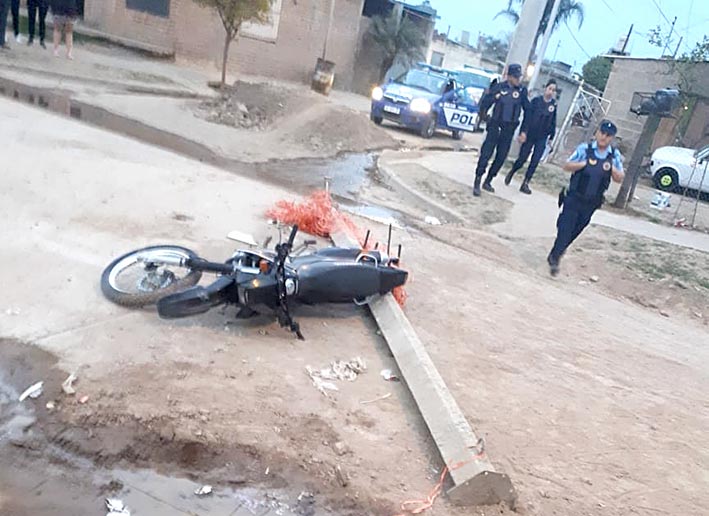 Dos motociclistas con fracturas en Villa María